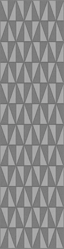 Gray Triangle Pattern Rug