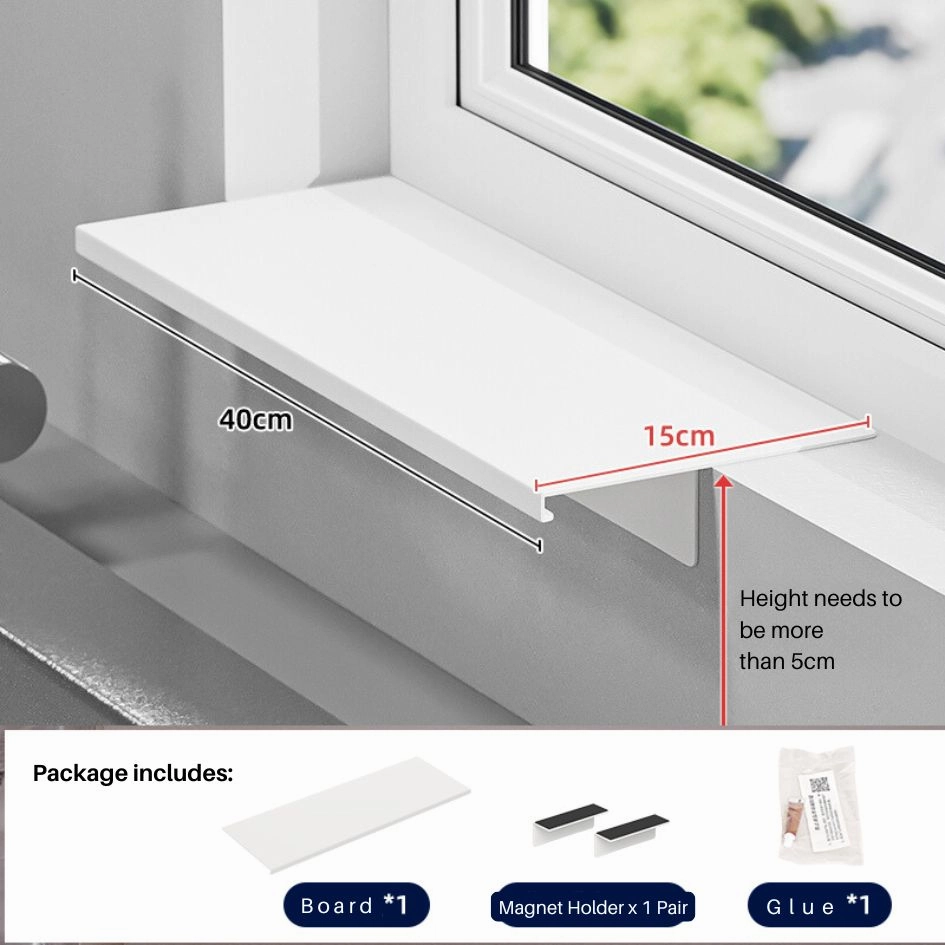 Home Tech Home Window Sill Bathroom Ledge Extension Board 40 x 15 cm