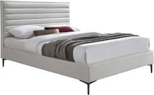 Hunter Cream Linen Queen Bed