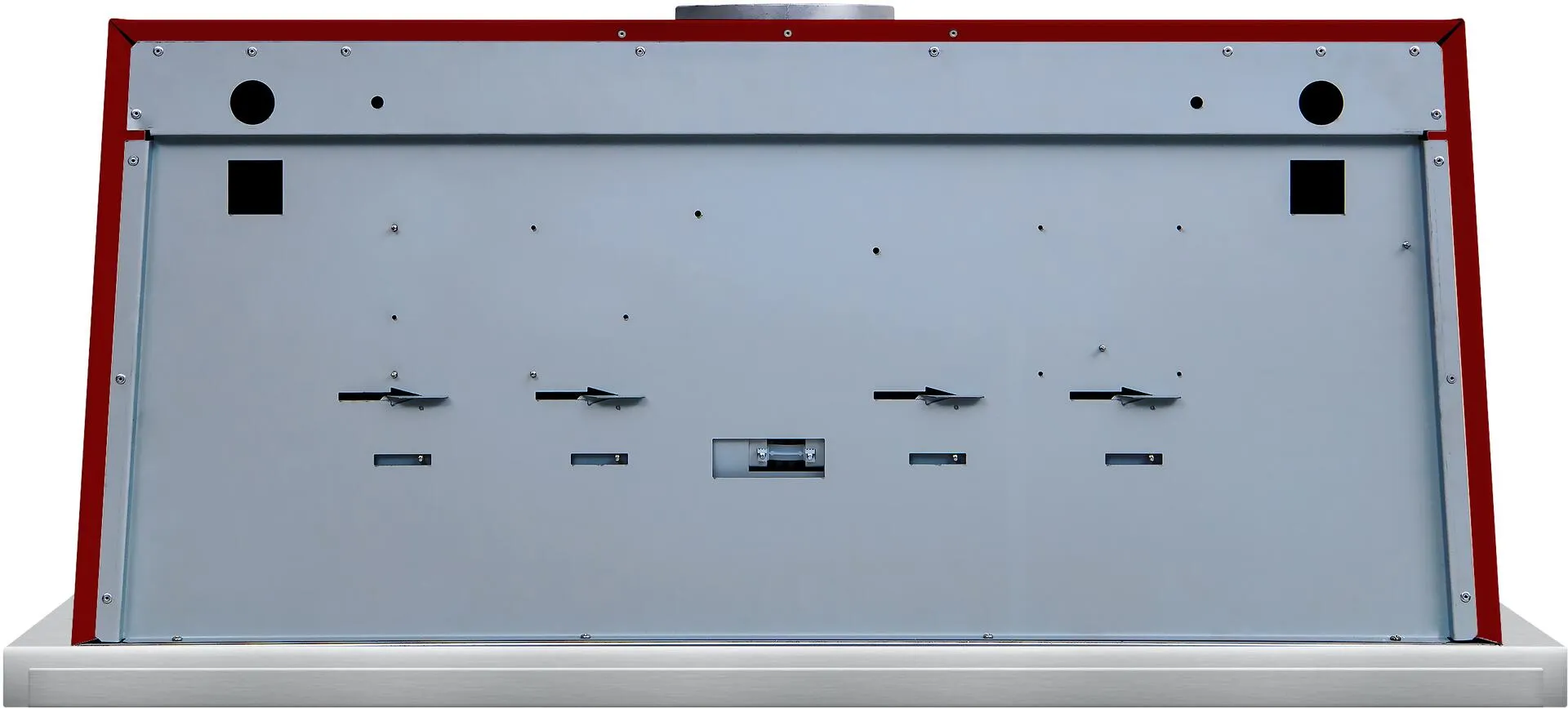 Ilve UAM90BU Majestic 36 Inch Burgundy Wall Mount Range Hood