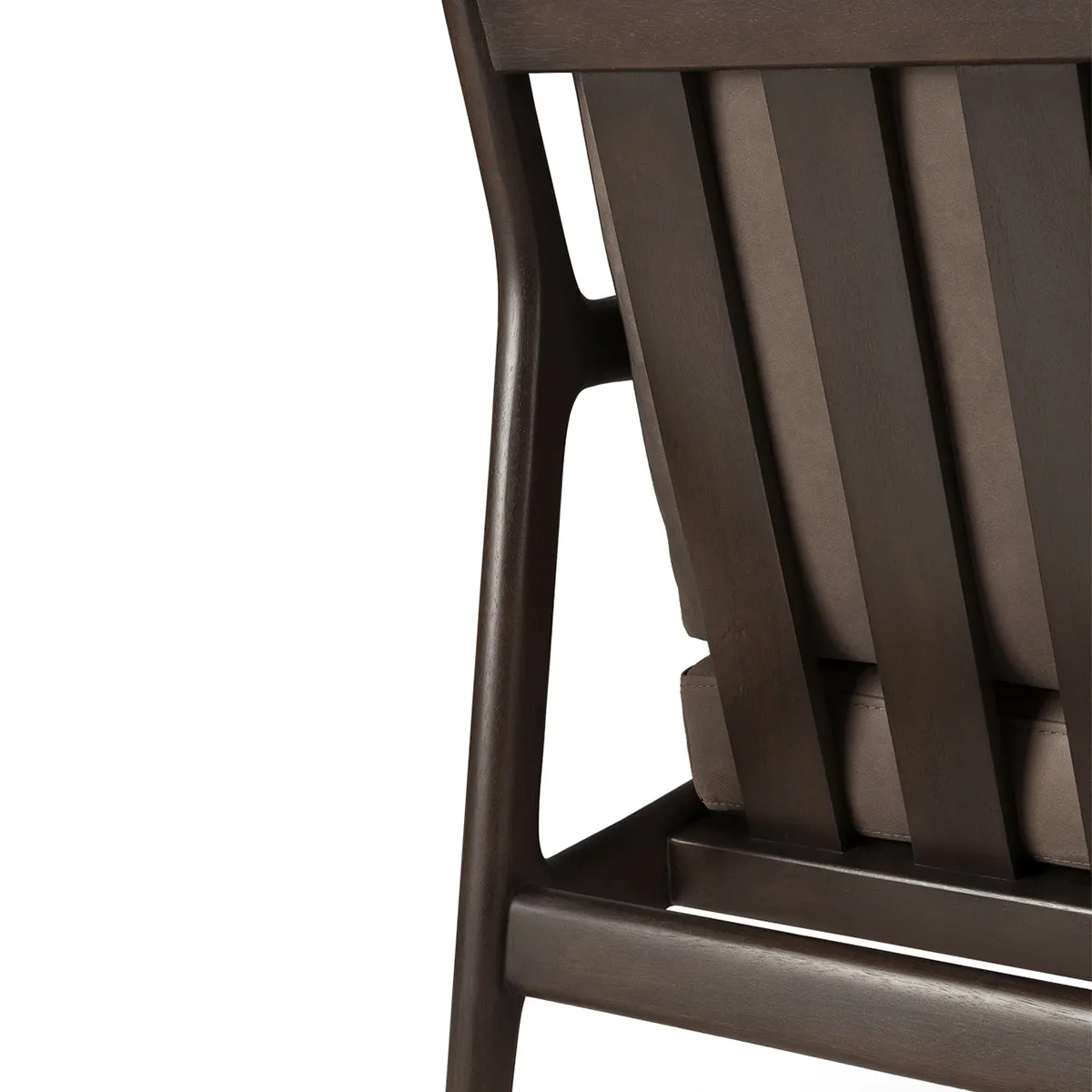 Jack Leather Lounge Chair (Mahogany Dark Brown, Terra Nubuck)