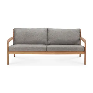 Jack Outdoor Fabric 3 Seater Sofa (Teak, Mocha)
