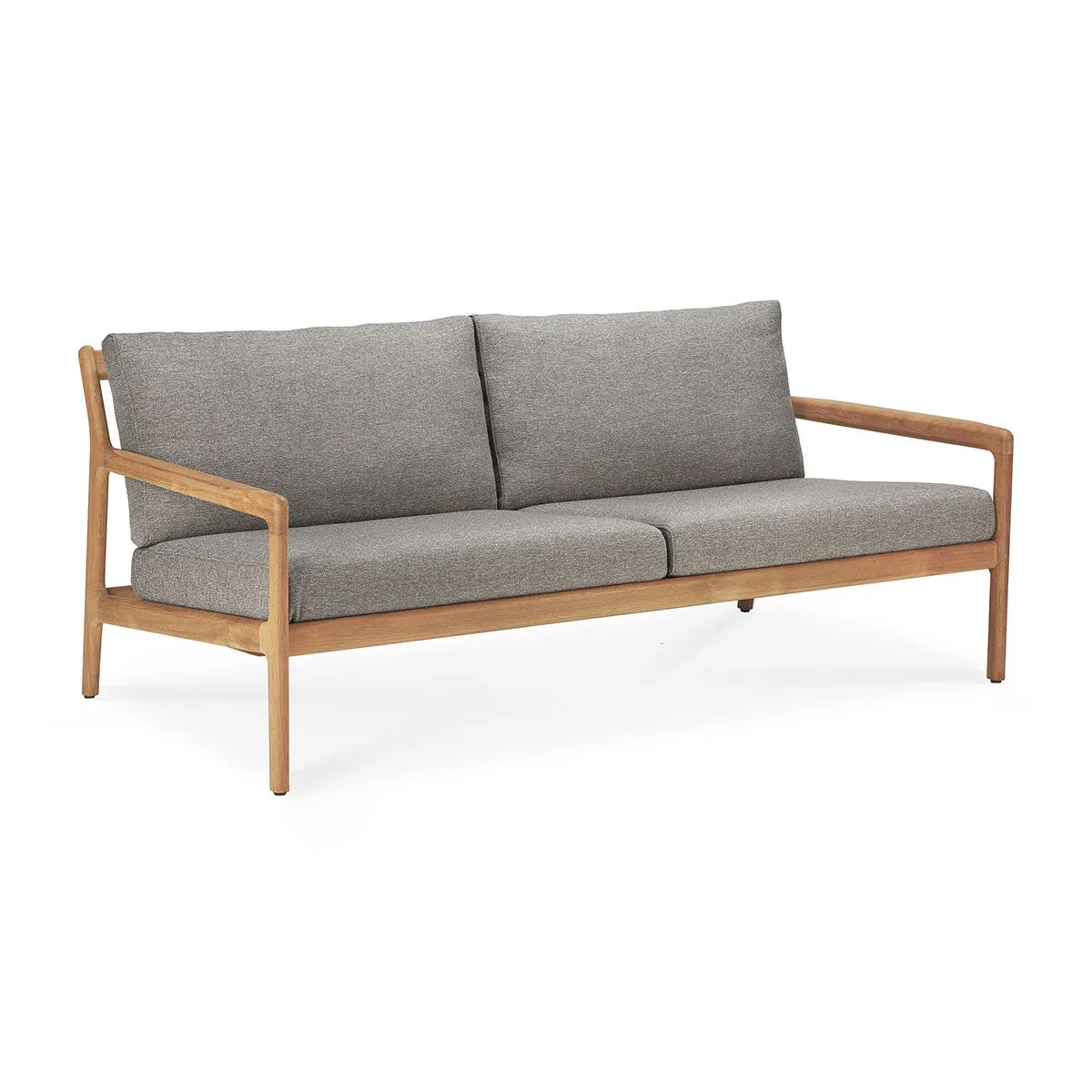 Jack Outdoor Fabric 3 Seater Sofa (Teak, Mocha)