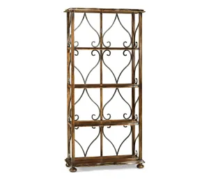 JC Edited - Artisan Collection - Four-Tier tagre in Rustic Walnut