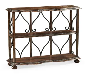 JC Edited - Artisan Collection - Two-Tier tagre in Rustic Walnut