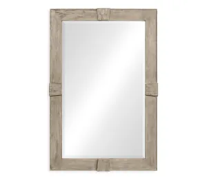 JC Edited - Casually Country Collection - Rustic Grey Rectangular Mirror