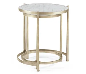 JC Modern - Luxe Collection - glomis & Silver Iron Round Nest of Tables