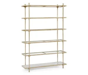 JC Modern - Luxe Collection - glomis & Silver Iron Six-Tier tagre