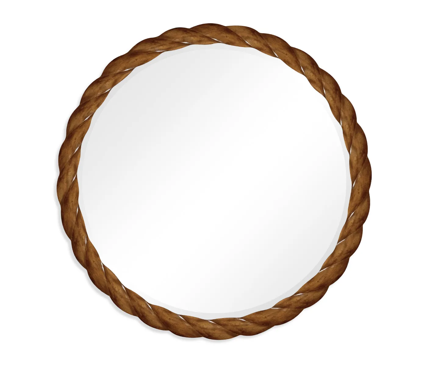 JC Modern - Twist Collection - 45" Walnut Twisted Mirror