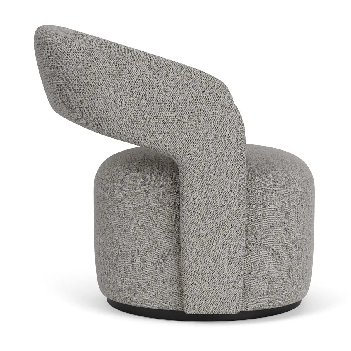 Judi Boucle Swivel Armchair