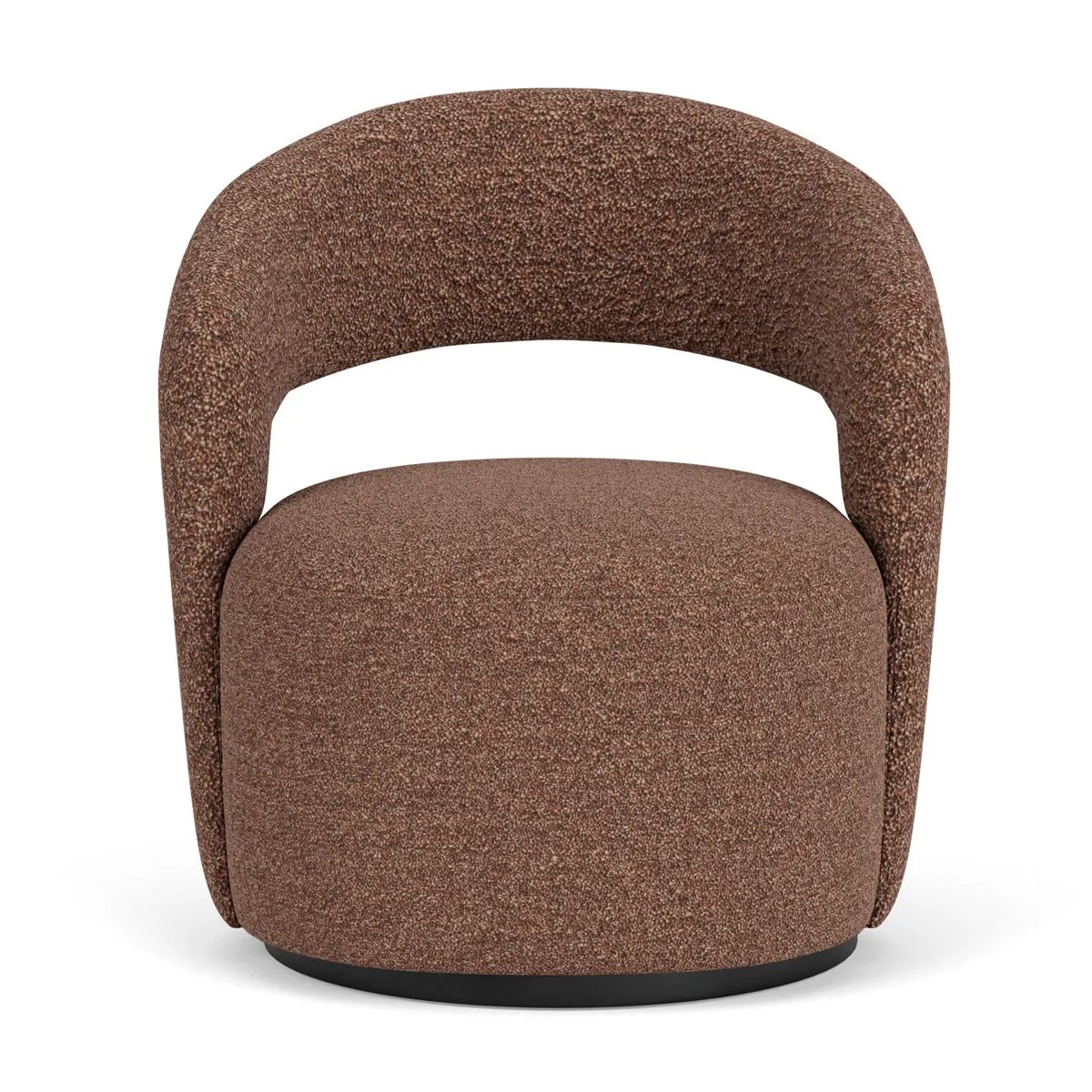 Judi Boucle Swivel Armchair