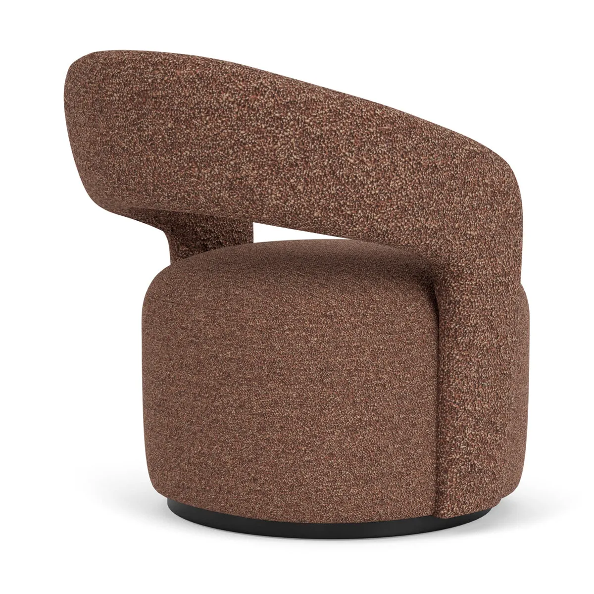 Judi Boucle Swivel Armchair