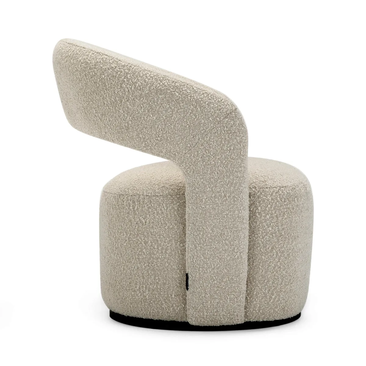 Judi Boucle Swivel Armchair