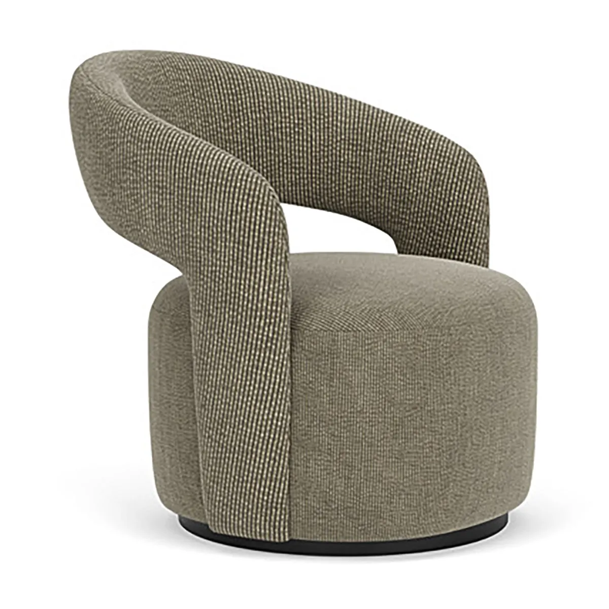 Judi Velvet Swivel Armchair