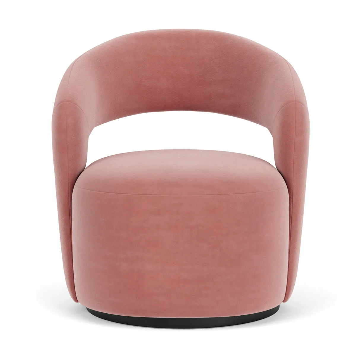 Judi Velvet Swivel Armchair
