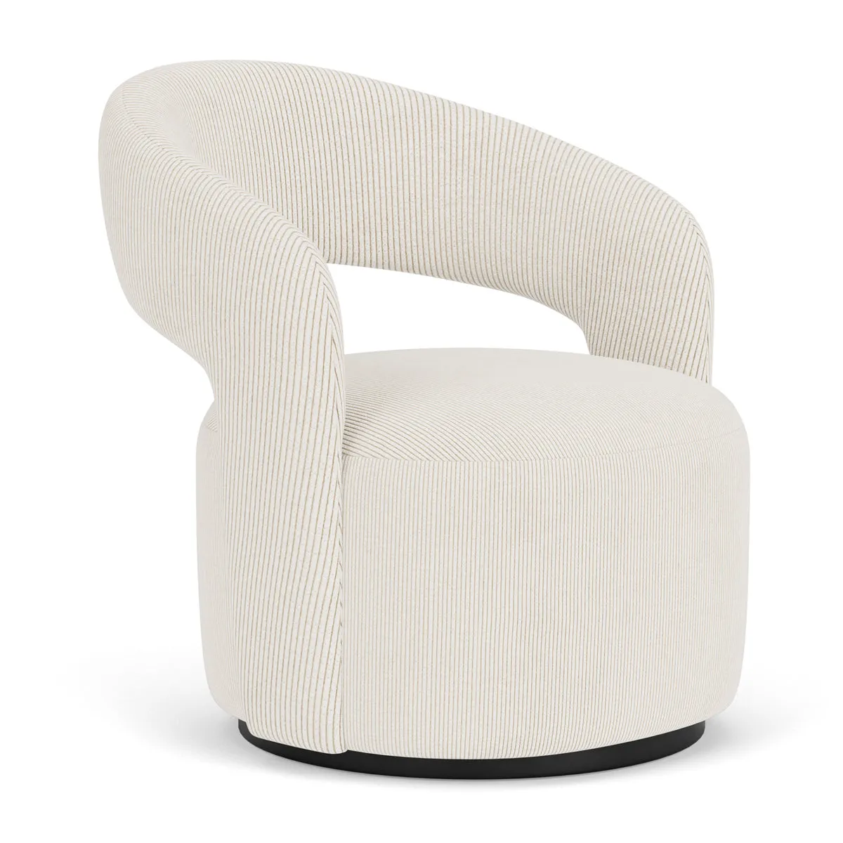 Judi Velvet Swivel Armchair