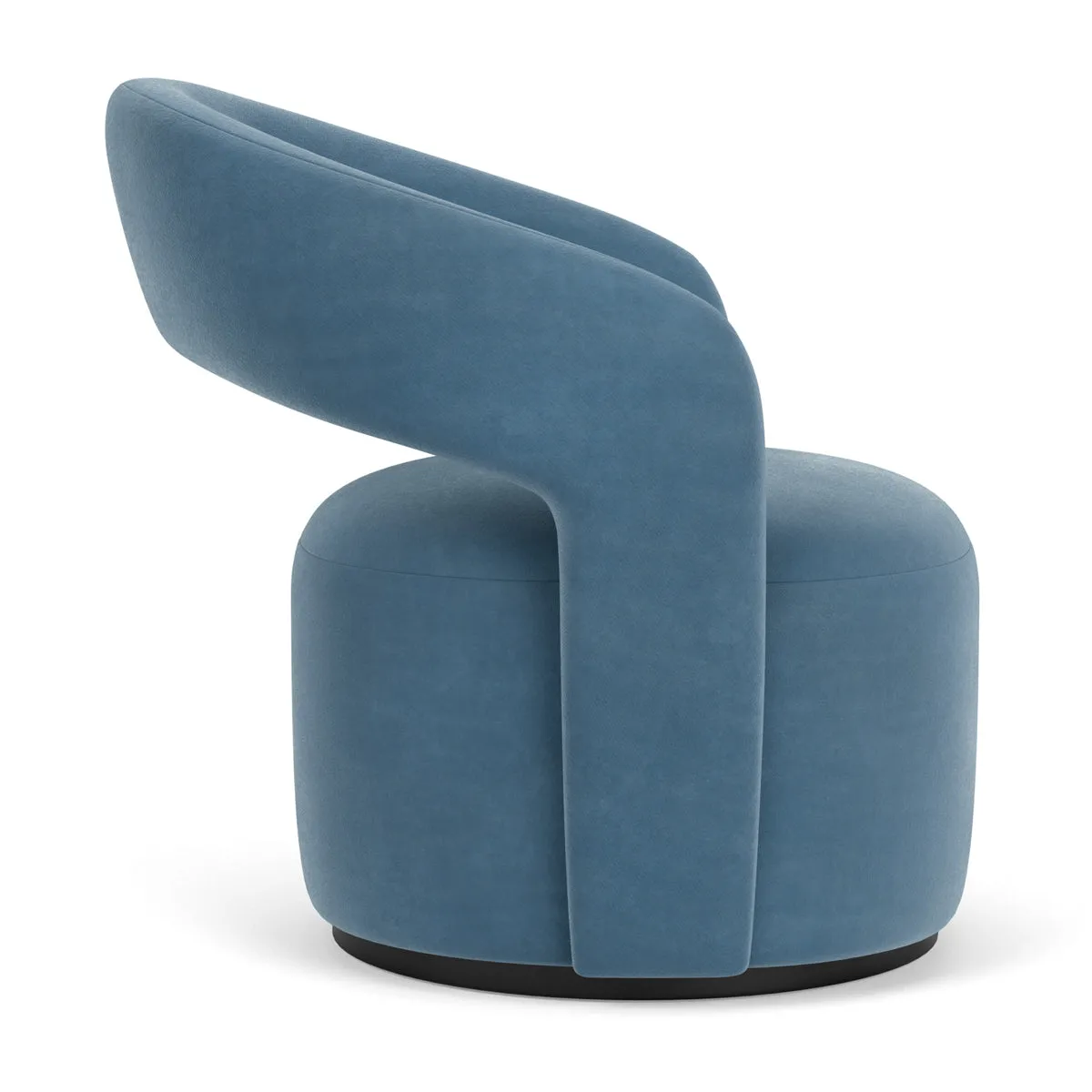 Judi Velvet Swivel Armchair
