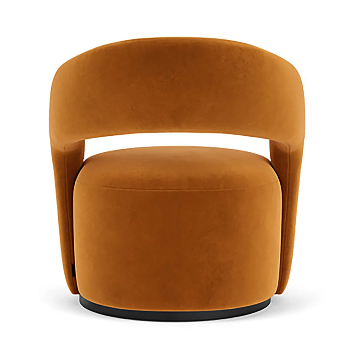 Judi Velvet Swivel Armchair