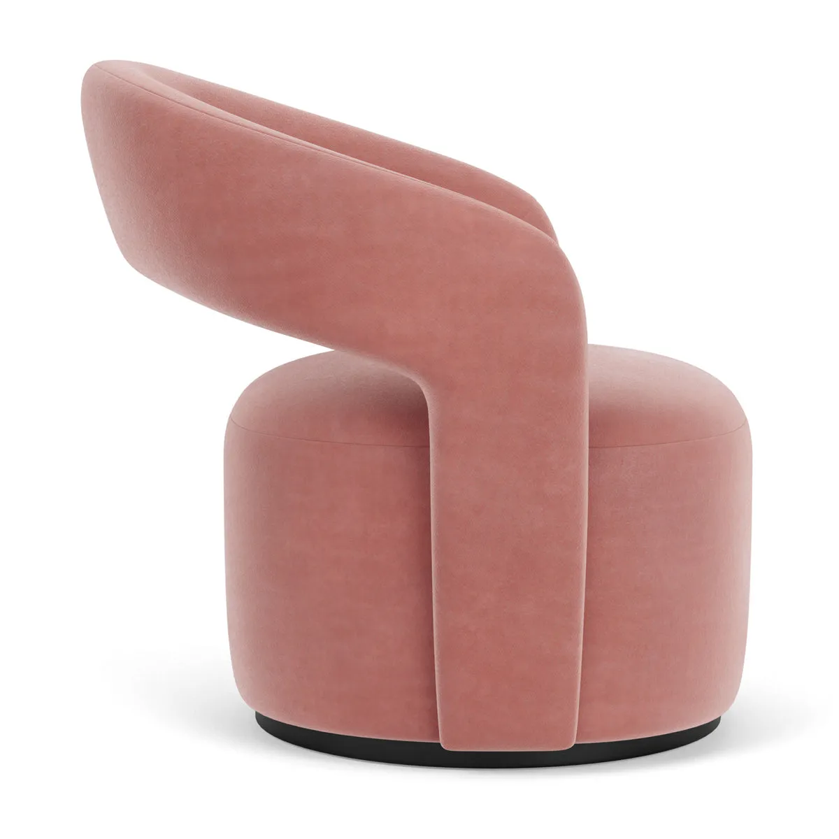 Judi Velvet Swivel Armchair