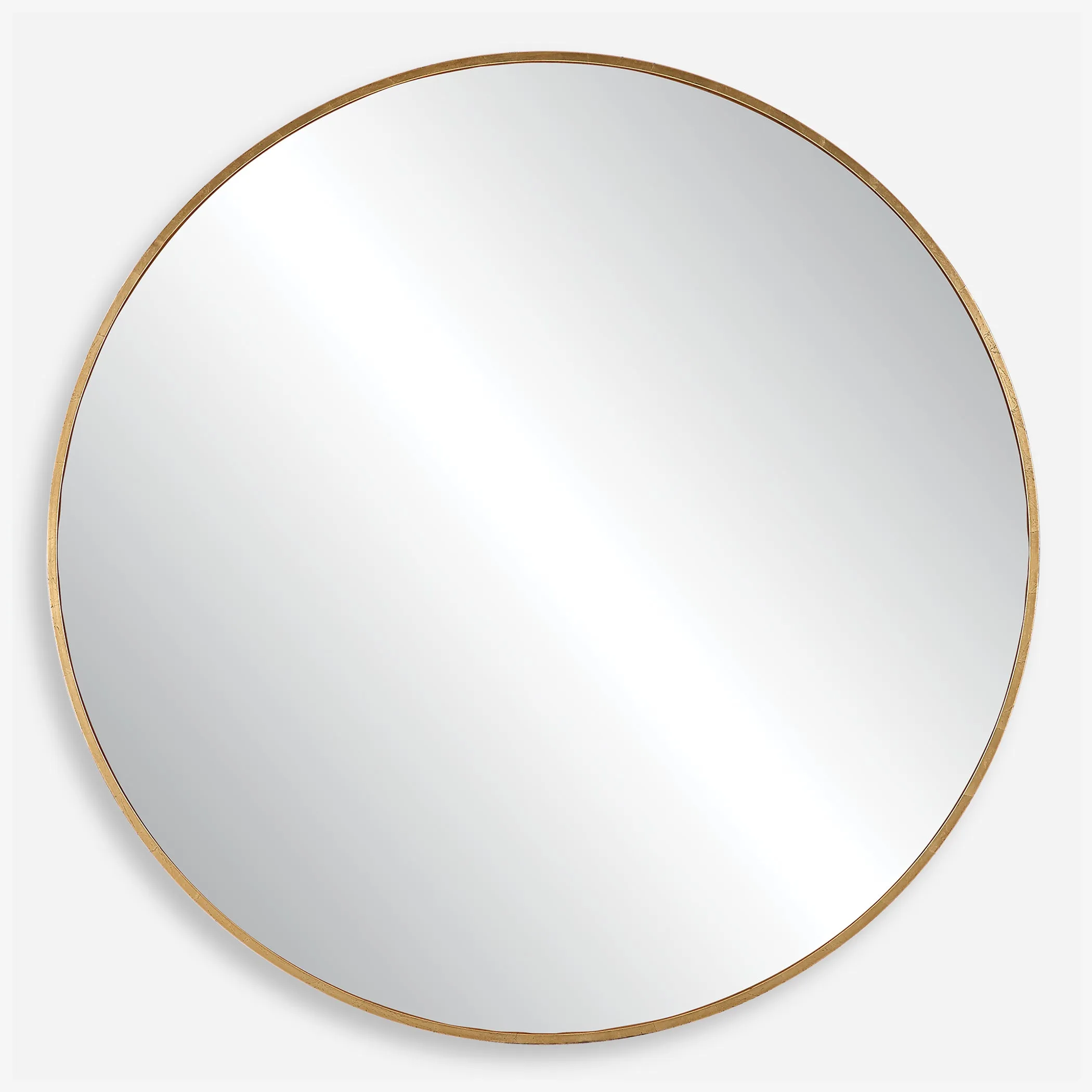 Junius Large Gold Round Mirror