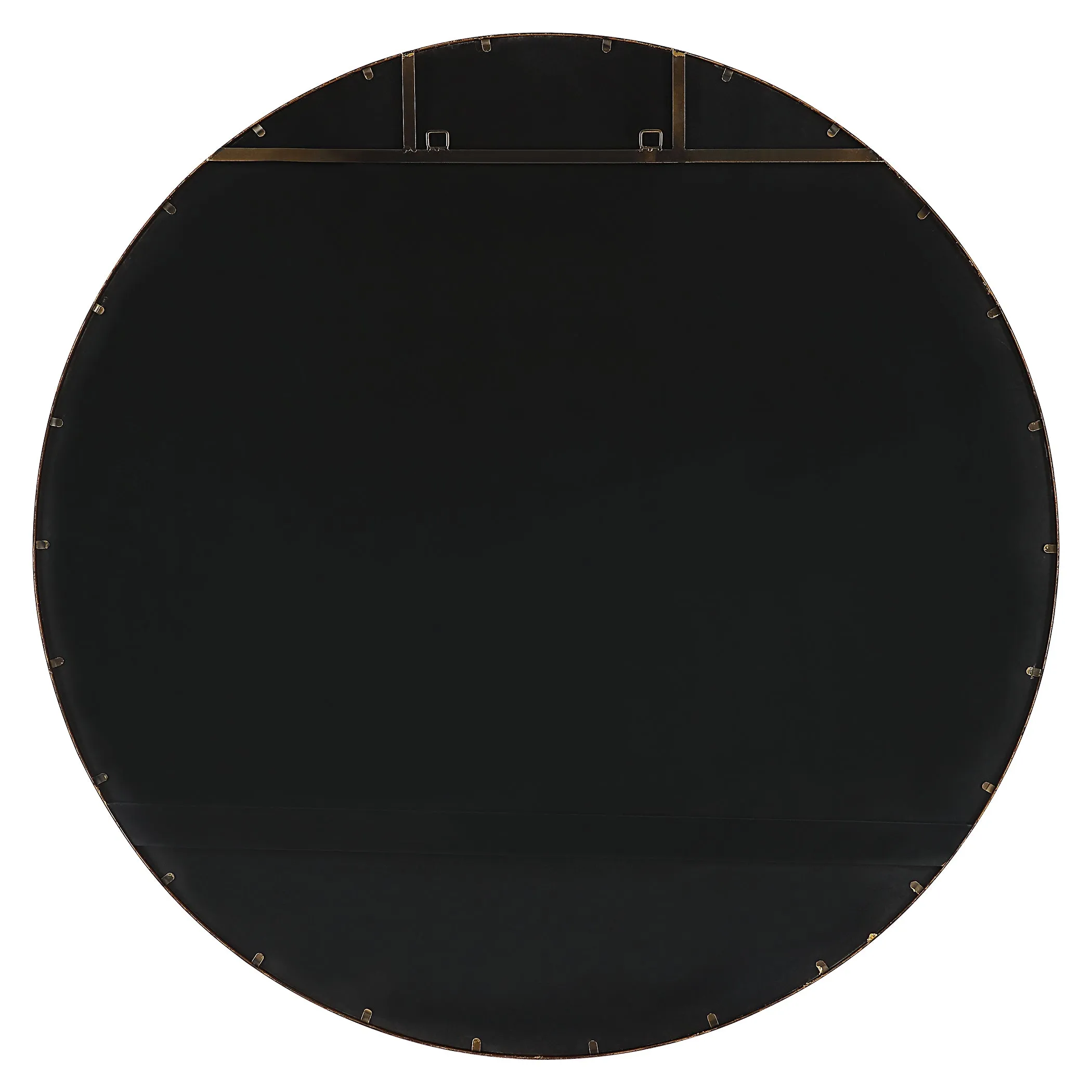 Junius Large Gold Round Mirror