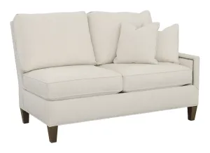 Kelly Right Arm Loveseat with Tapered Leg