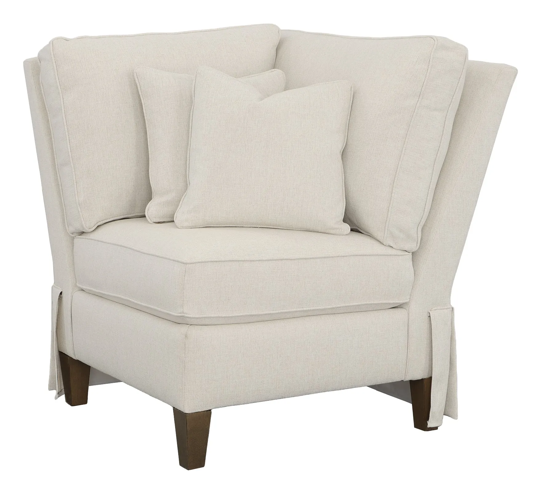 Kelly Skirted Corner Chair