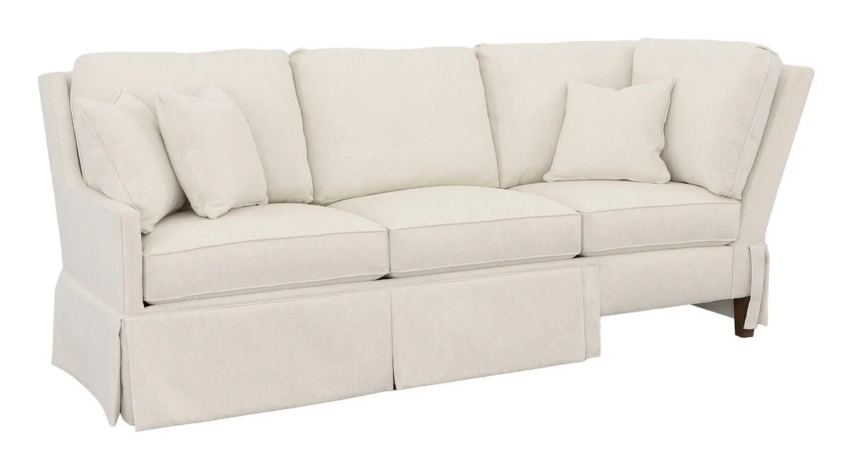 Kelly Skirted Left Arm Corner Sofa
