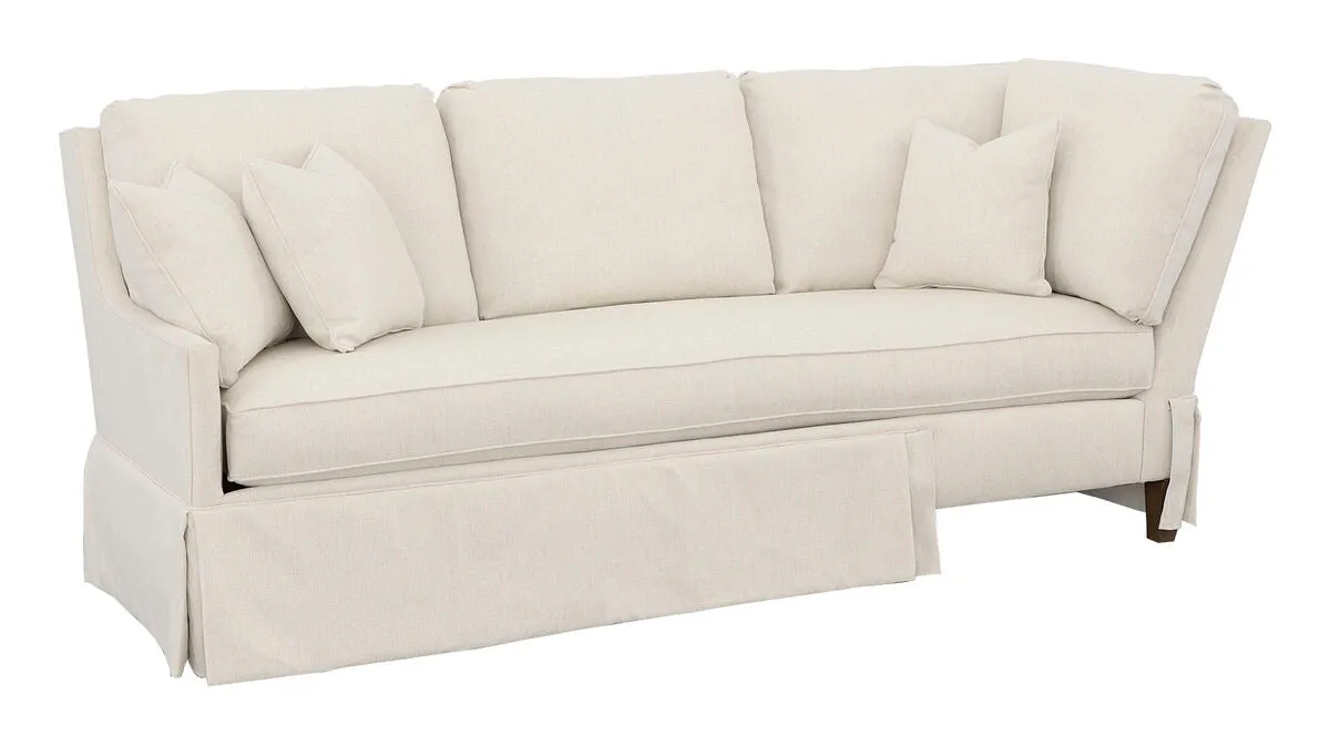 Kelly Skirted Left Arm Corner Sofa