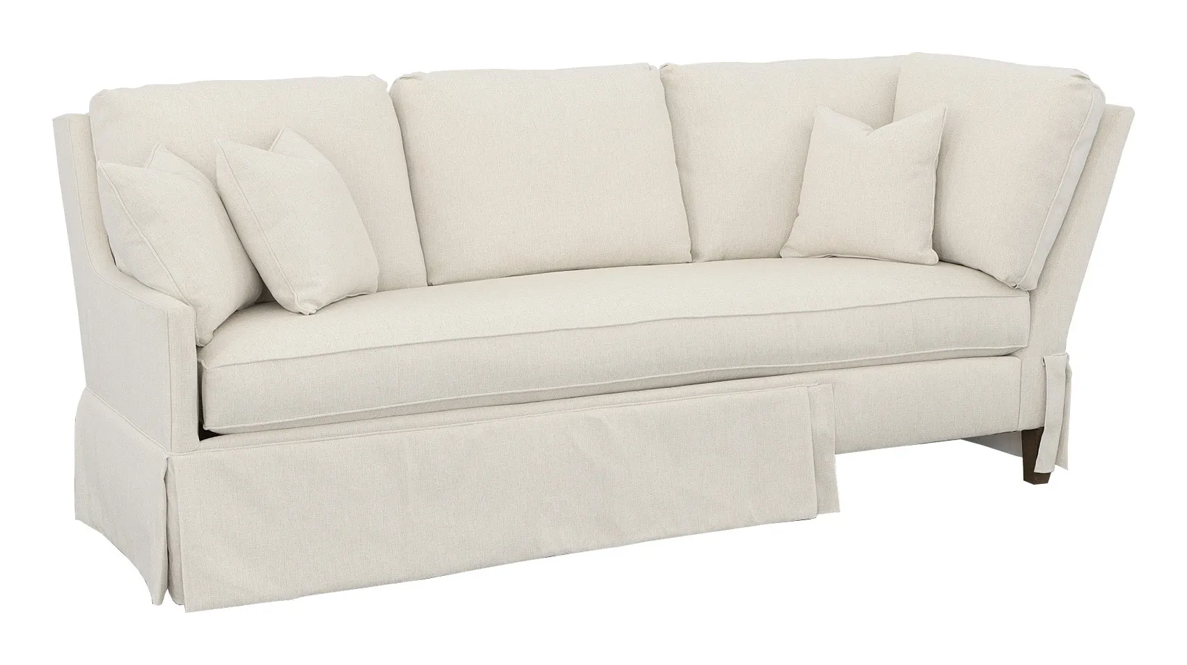 Kelly Skirted Left Arm Corner Sofa