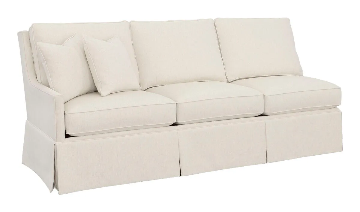 Kelly Skirted Left Arm Sofa