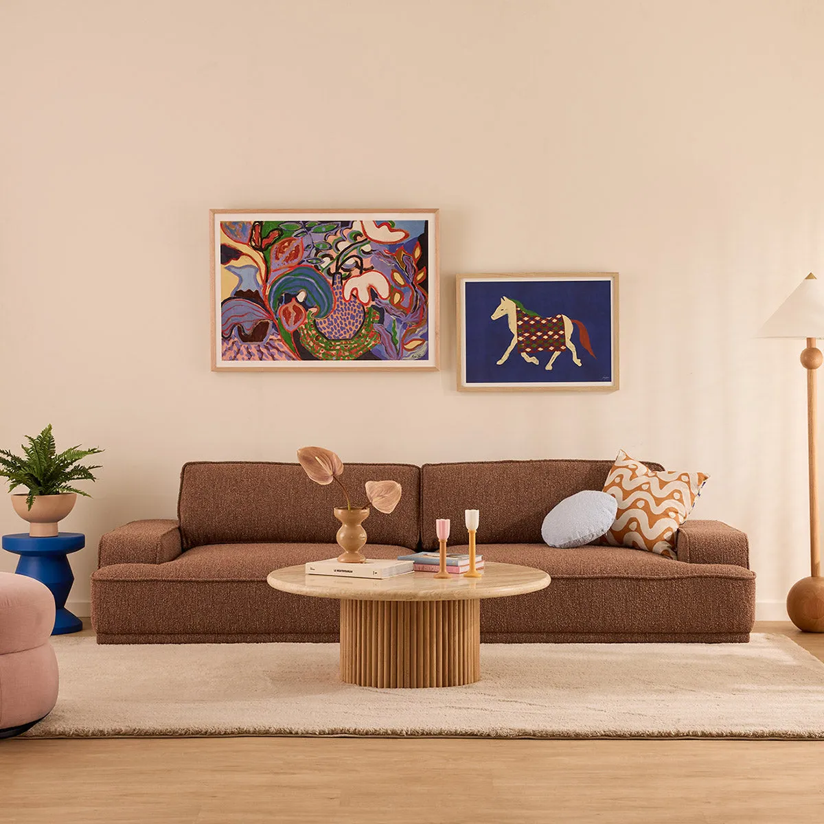 Leonora Boucle 3.5 Seater Sofa