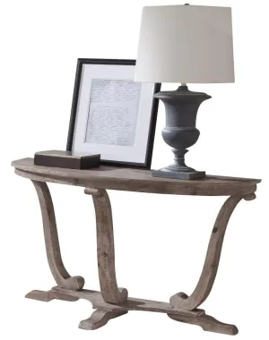 Liberty Furniture Greystone Mill Sofa Table in Stone White