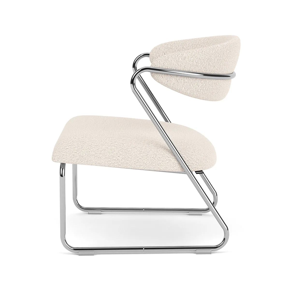 Lucy Boucle Armchair (Chrome)