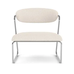 Lucy Boucle Armchair (Chrome)