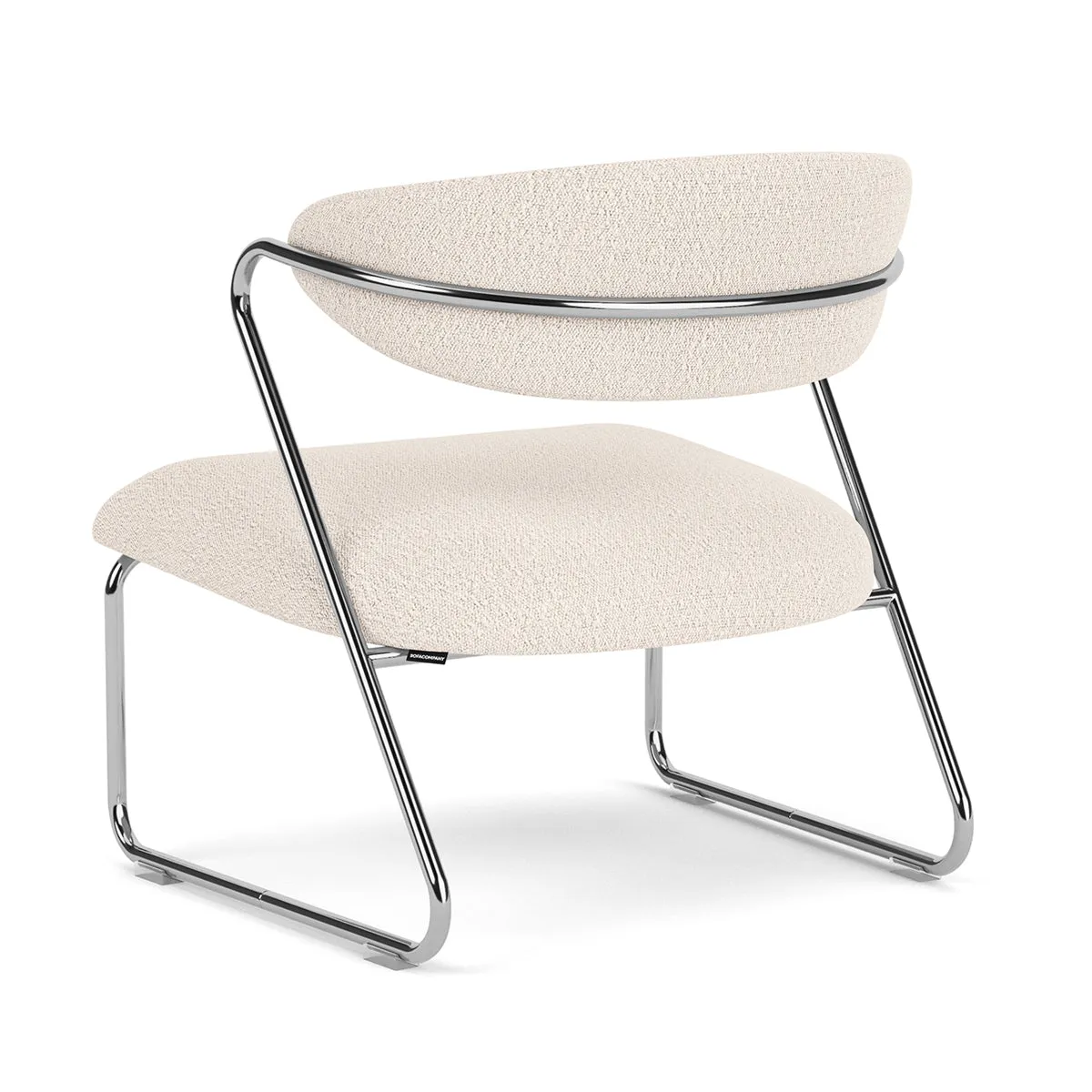 Lucy Boucle Armchair (Chrome)
