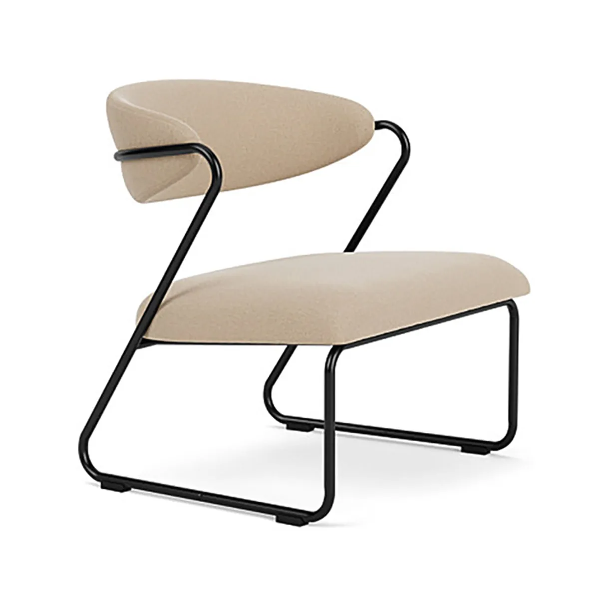 Lucy Fabric Armchair (Black)