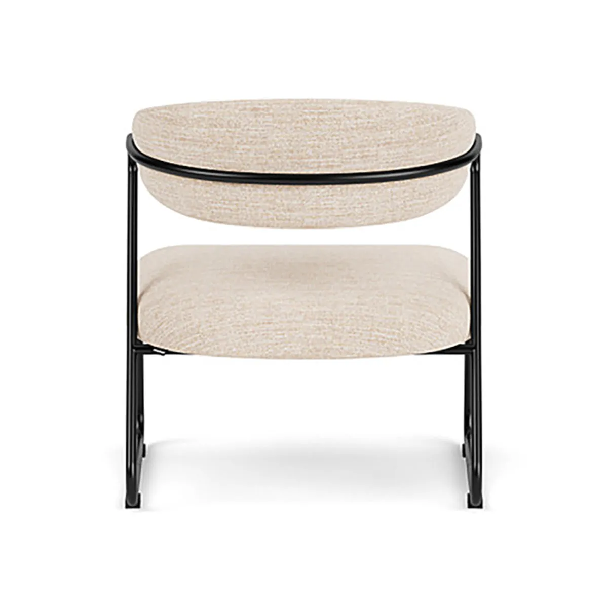 Lucy Fabric Armchair (Black)