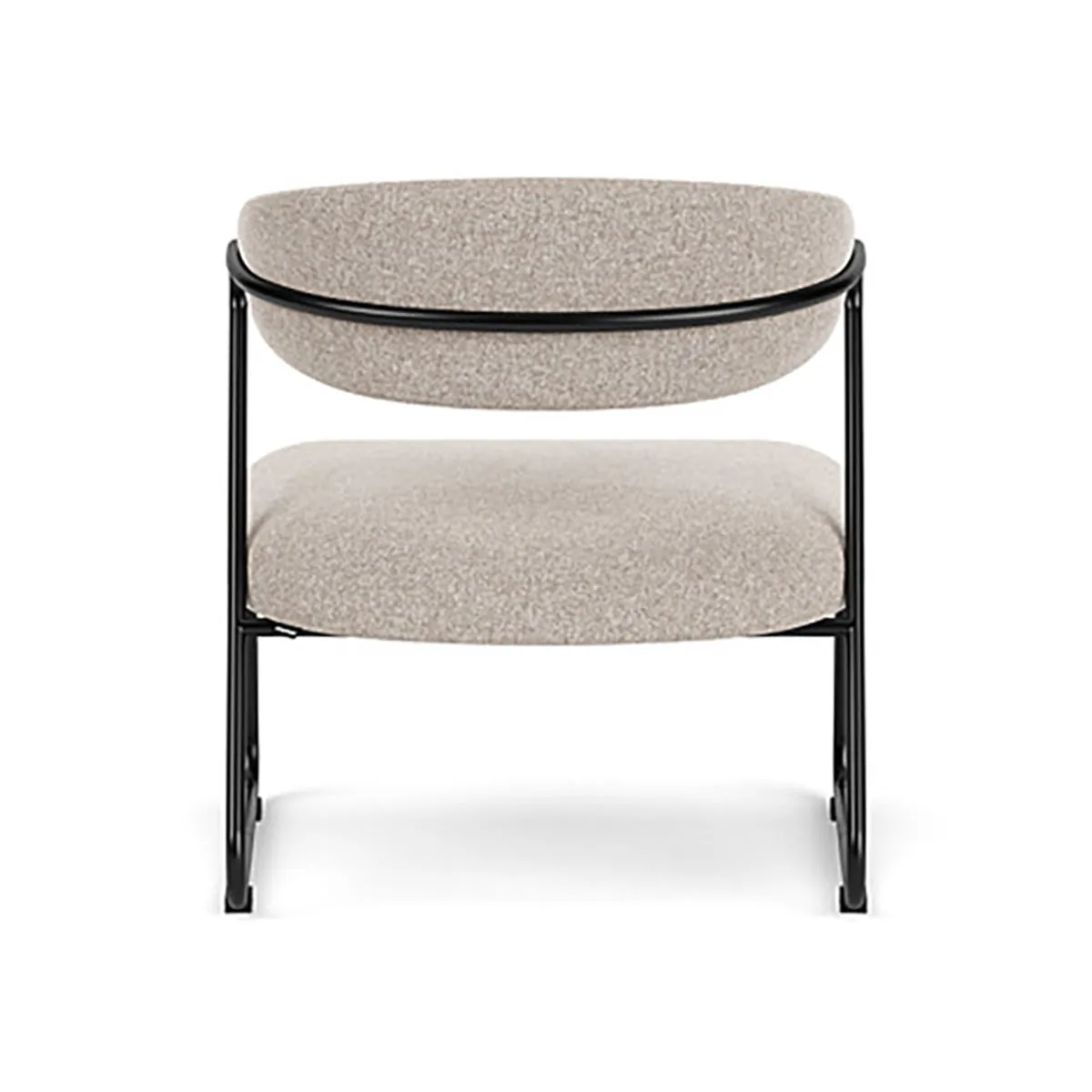 Lucy Fabric Armchair (Black)