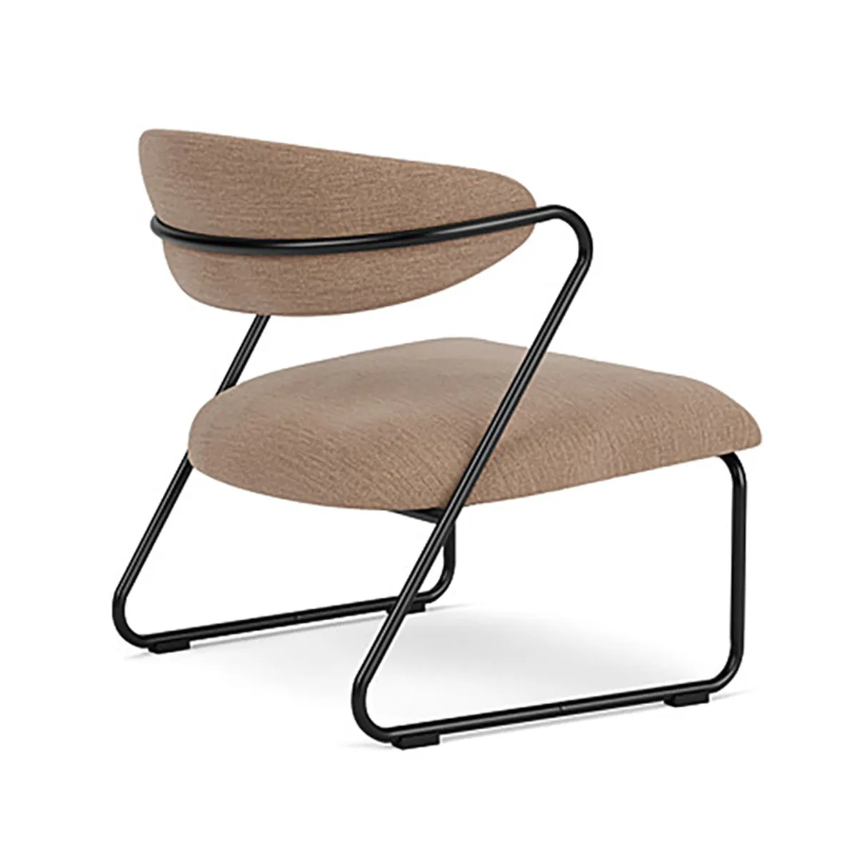 Lucy Fabric Armchair (Black)