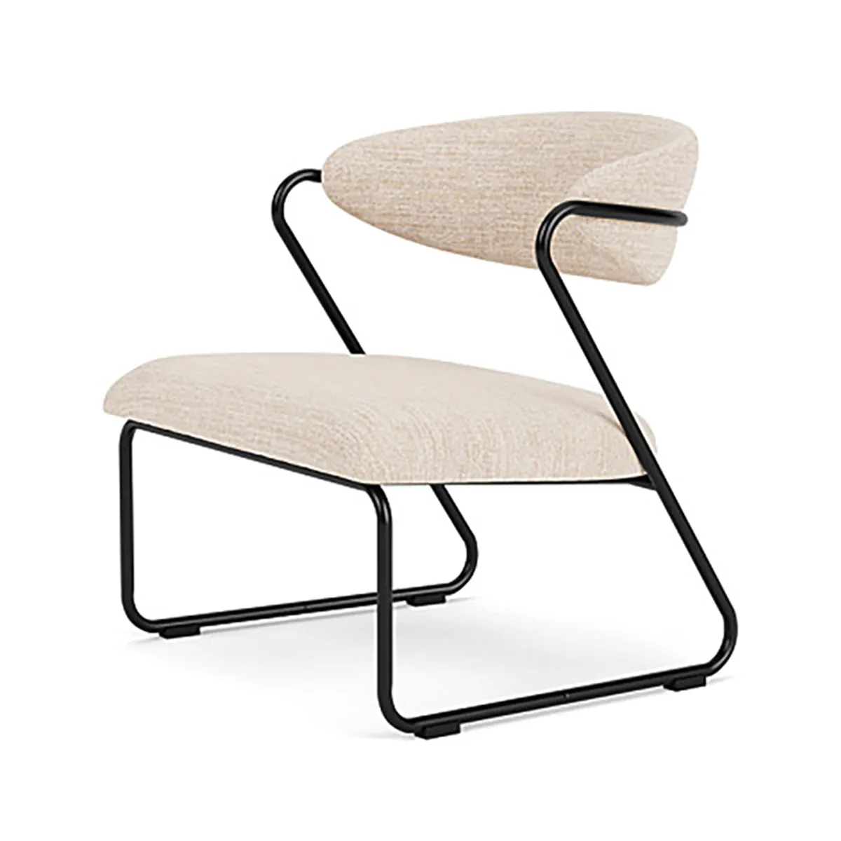 Lucy Fabric Armchair (Black)