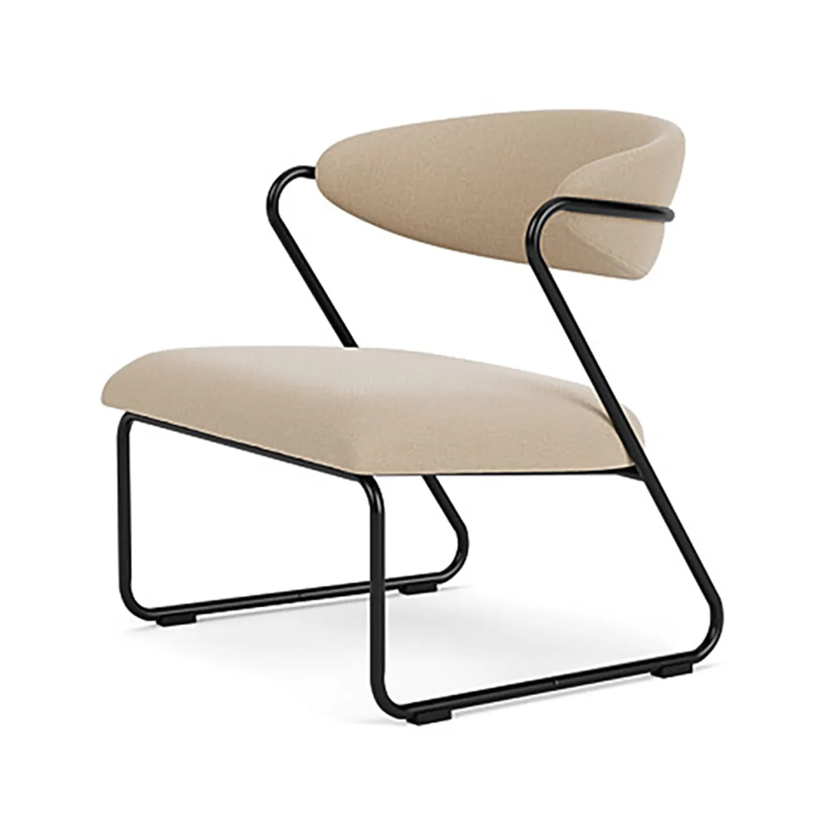 Lucy Fabric Armchair (Black)