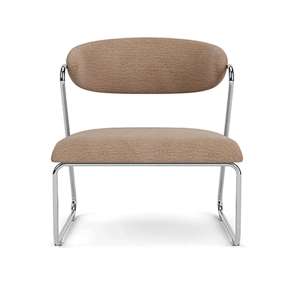 Lucy Fabric Armchair (Chrome)
