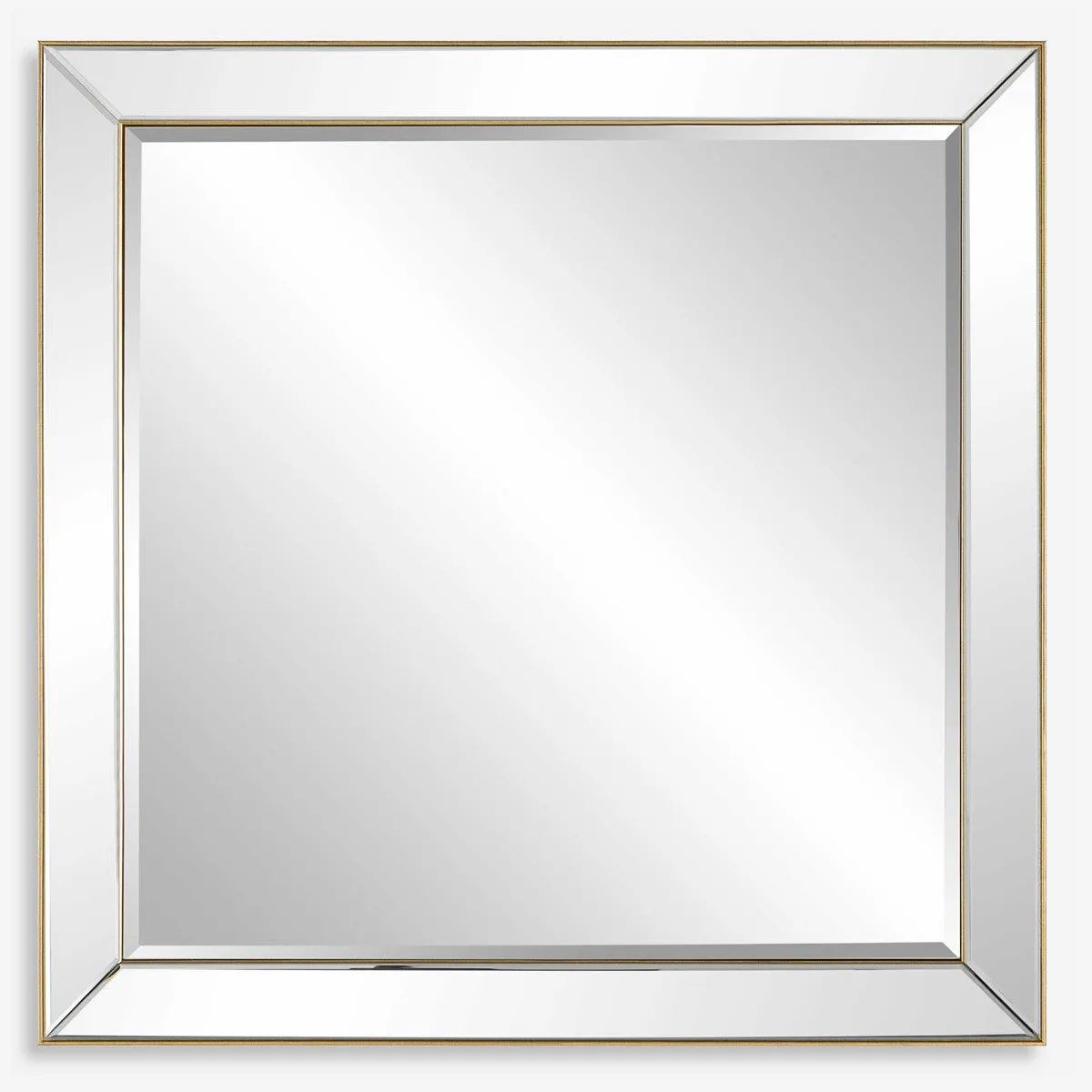 Lytton Square Mirror, Gold