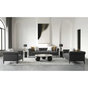 Mara Charcoal Sofa Set