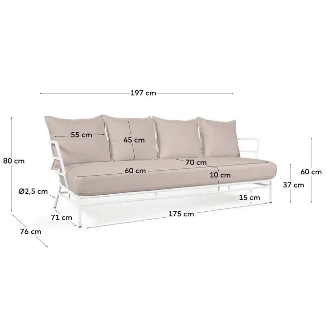 Mareluz 3 Seater Outdoor Sofa
