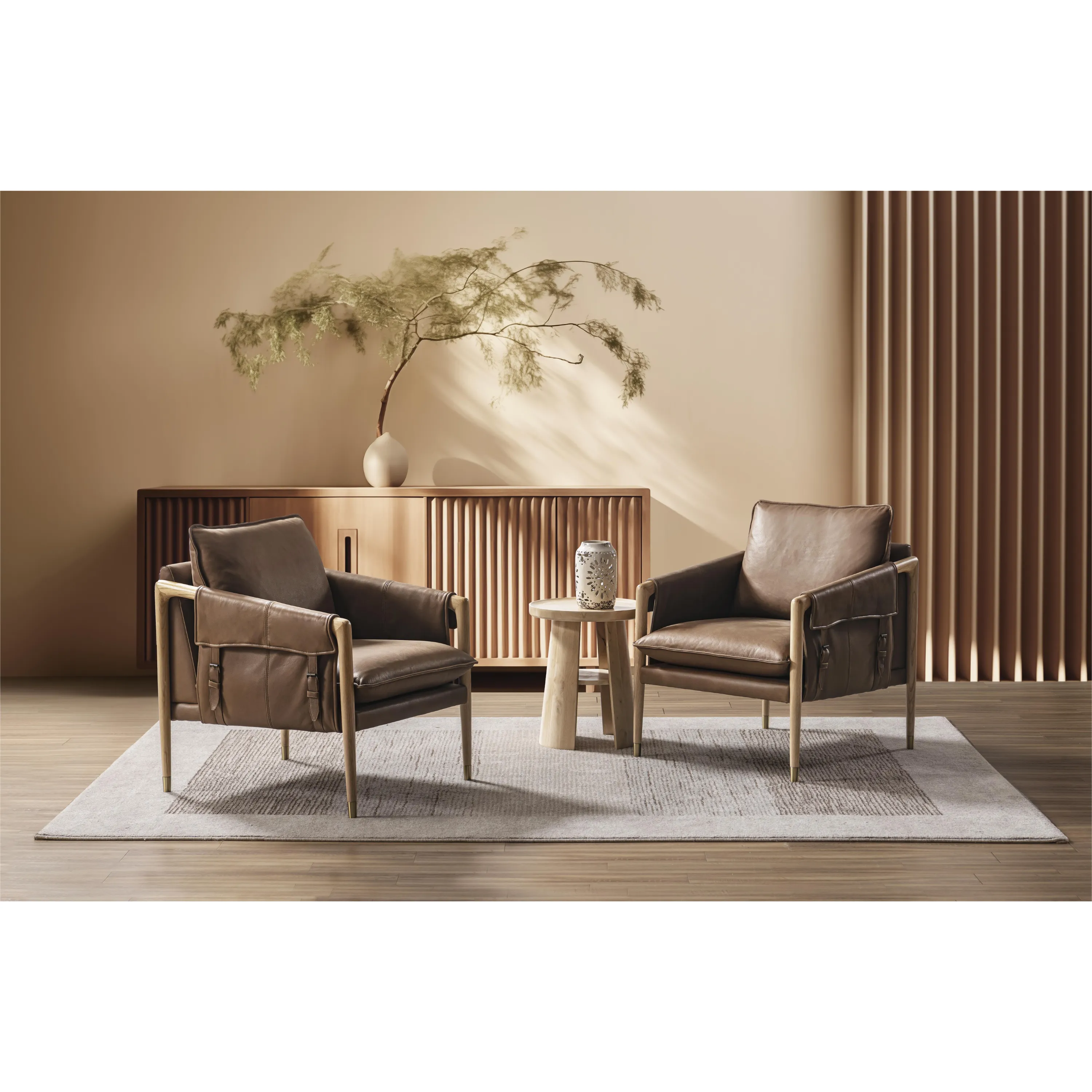 Marius Brown Accent Chair
