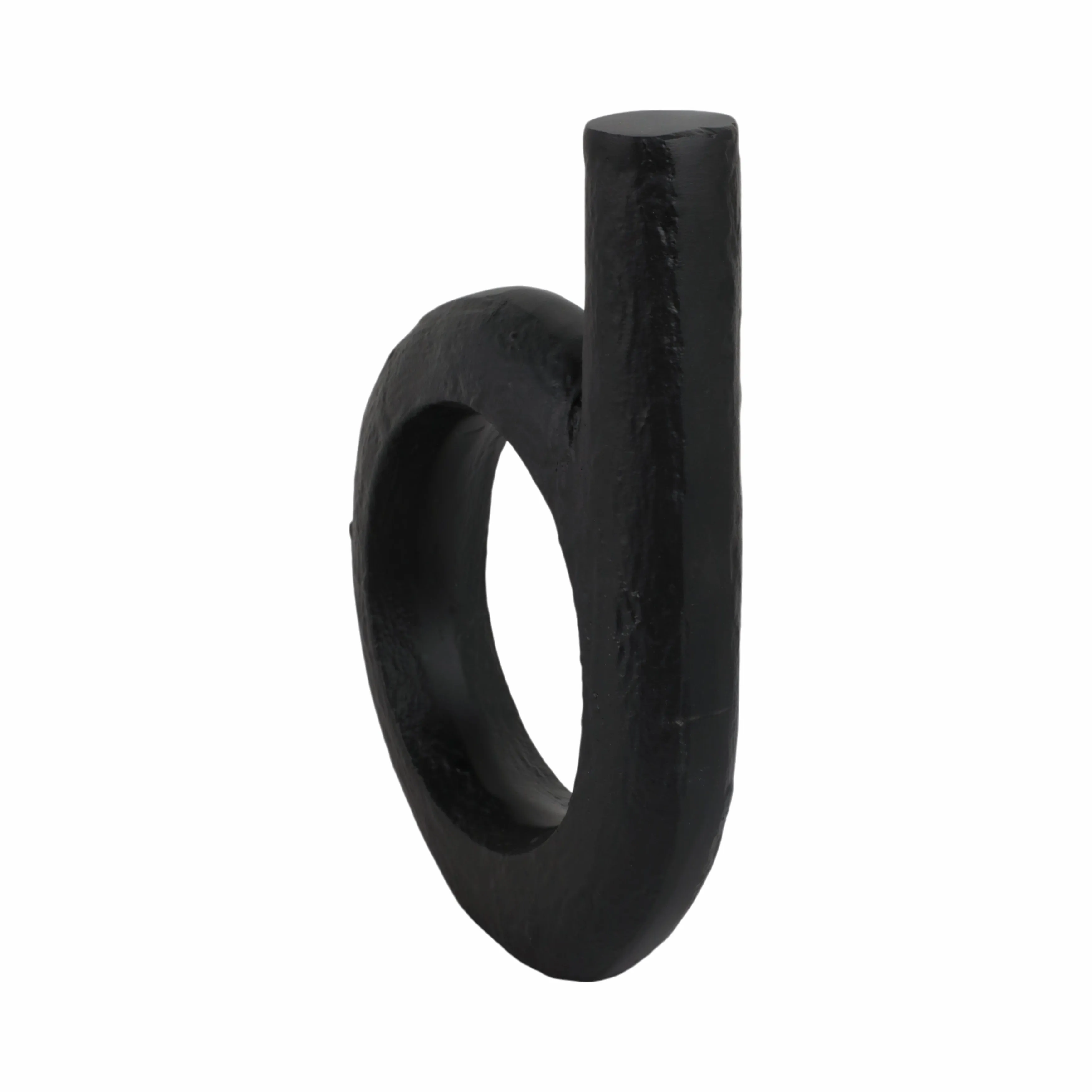 Metal, 12" Looped Sculpture, Black
