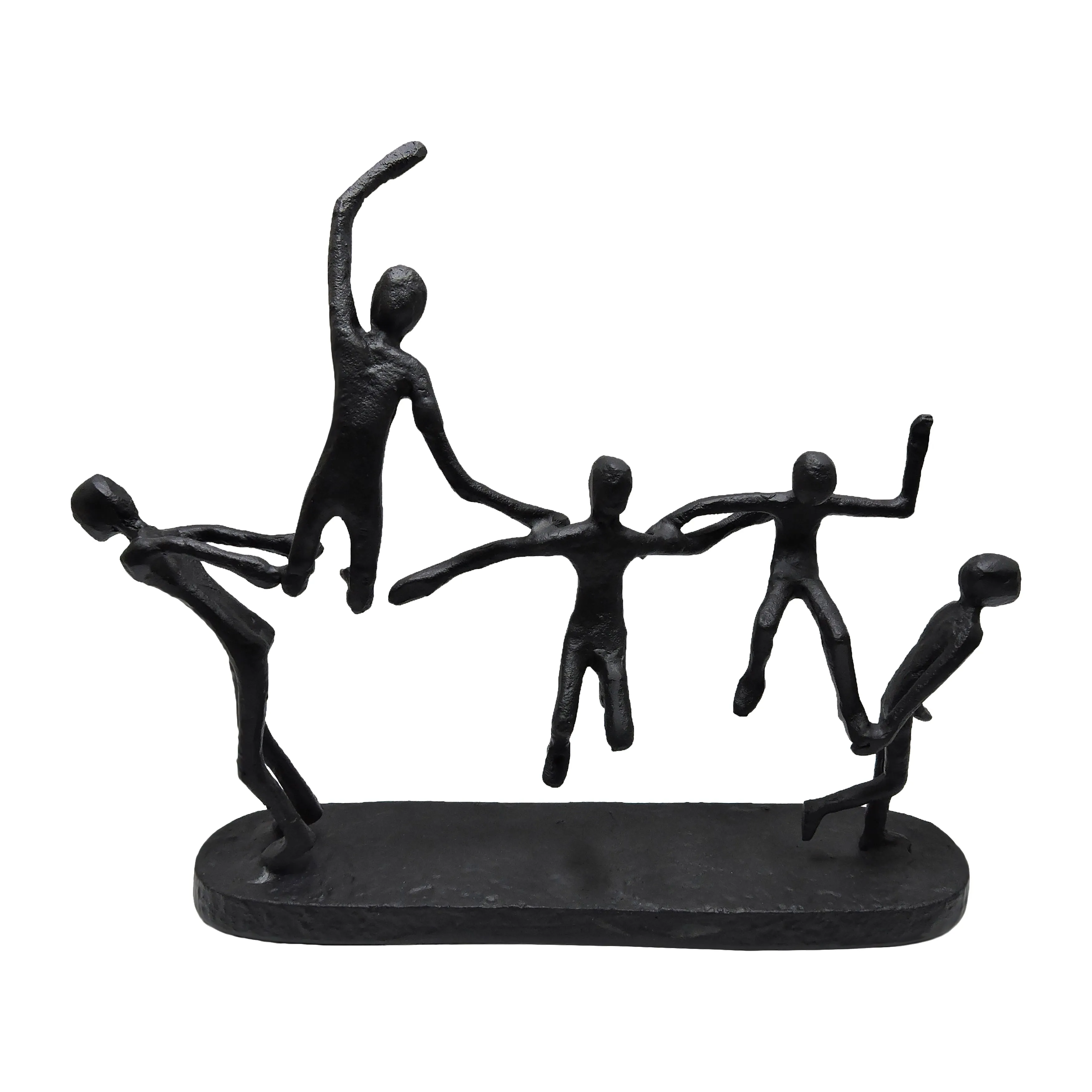 METAL, 15"H CONTORTIONISTS, BLACK