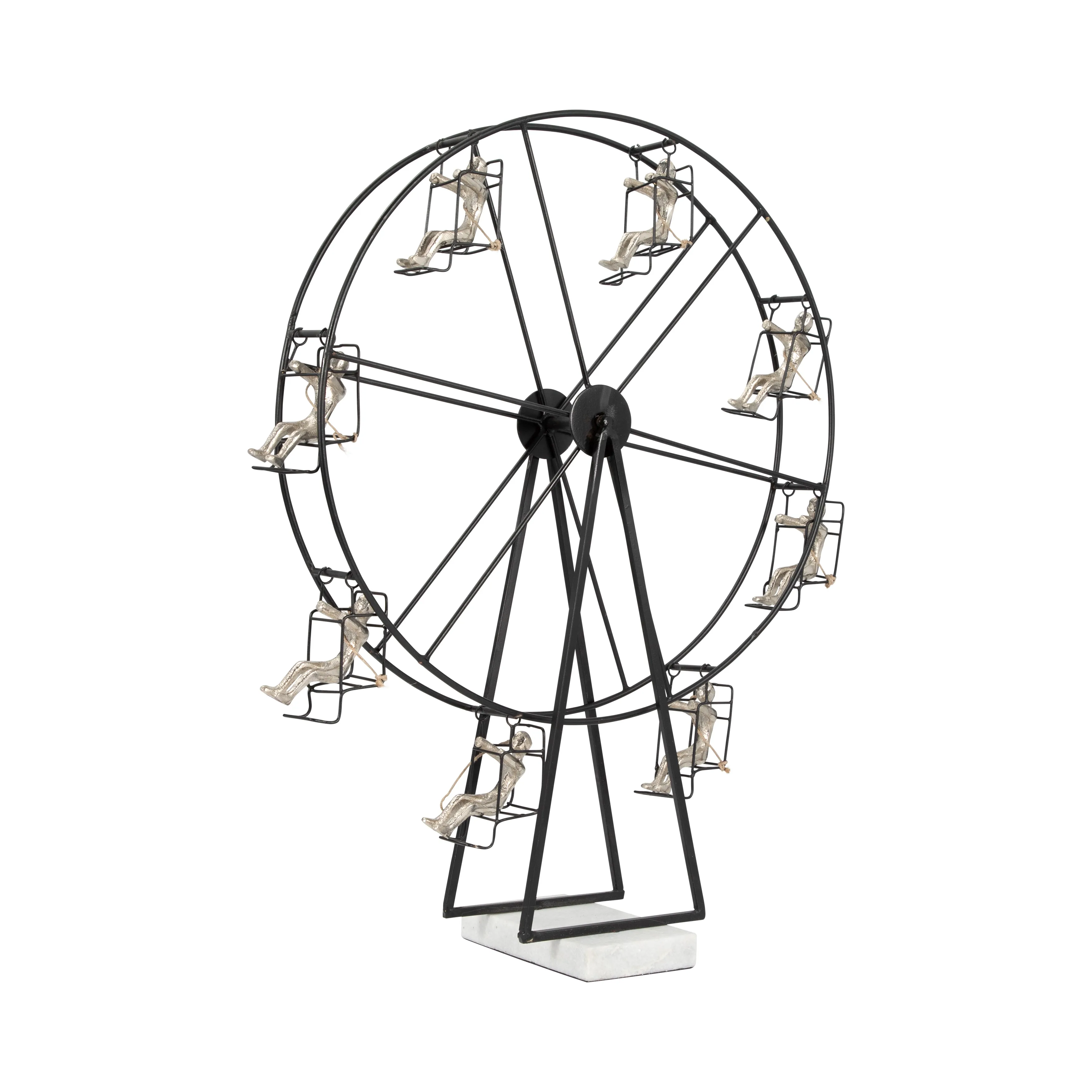 METAL, 23" FERRIS WHEEL, BLACK